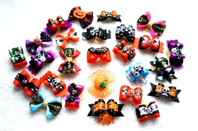 Hovedbilde Halloween Sløyfer 3-4cm Med Strikk, Sorma