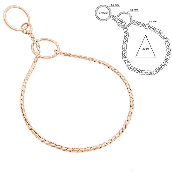 Hovedbilde 30cm x 2mm Snake Strup Rosegull, Sorma