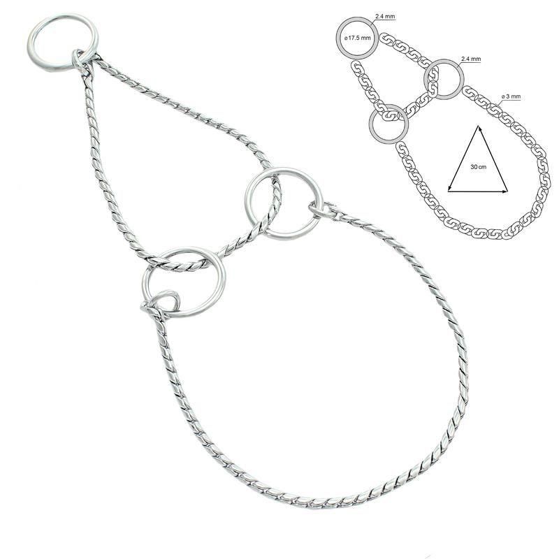 30cm x 3mm Halv Strup Chrome Plated, Sorma