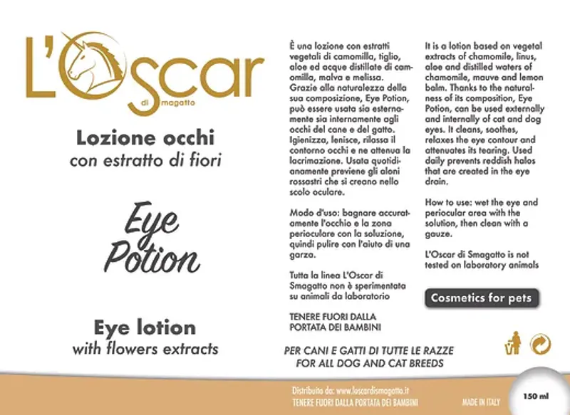 Eye Potion - Eye Lotion, 250 ml bottle, L'Oscar