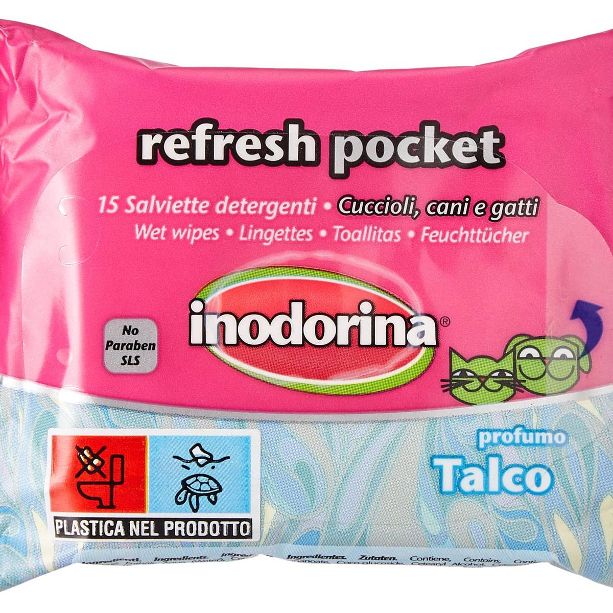 Refresh Pocket Talcum 15 pc, Inodorina