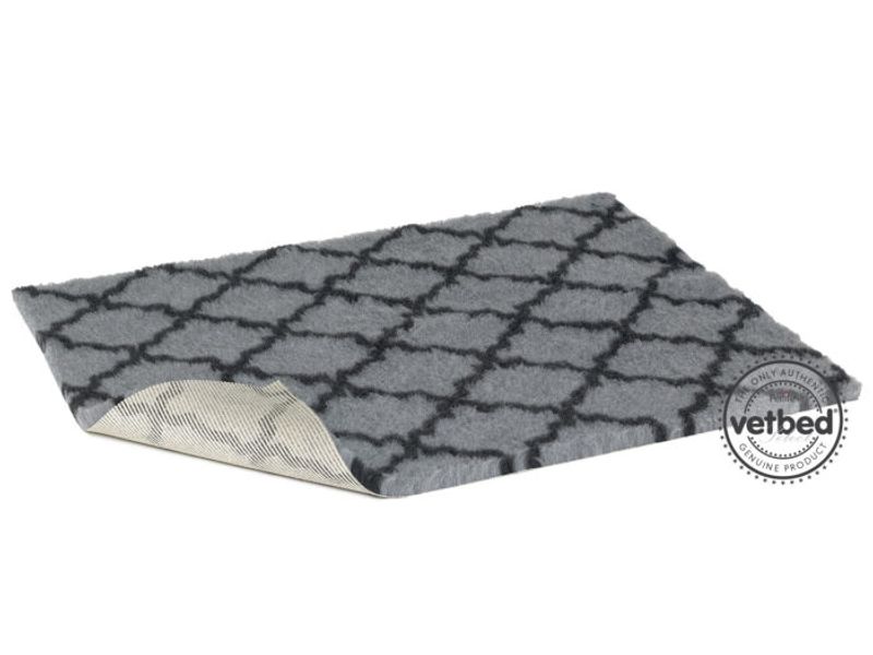 Vetbed NonSlip, (75X100cm), Select Charcoal Trellis, Petlife