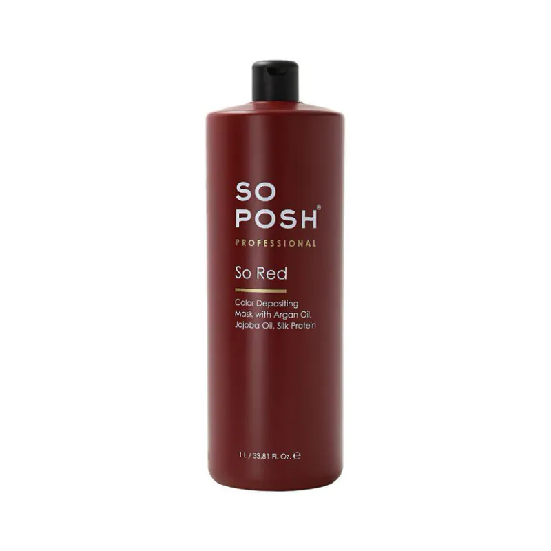 So Red Color Depositing Mask 1L. Conditioner, SoPosh