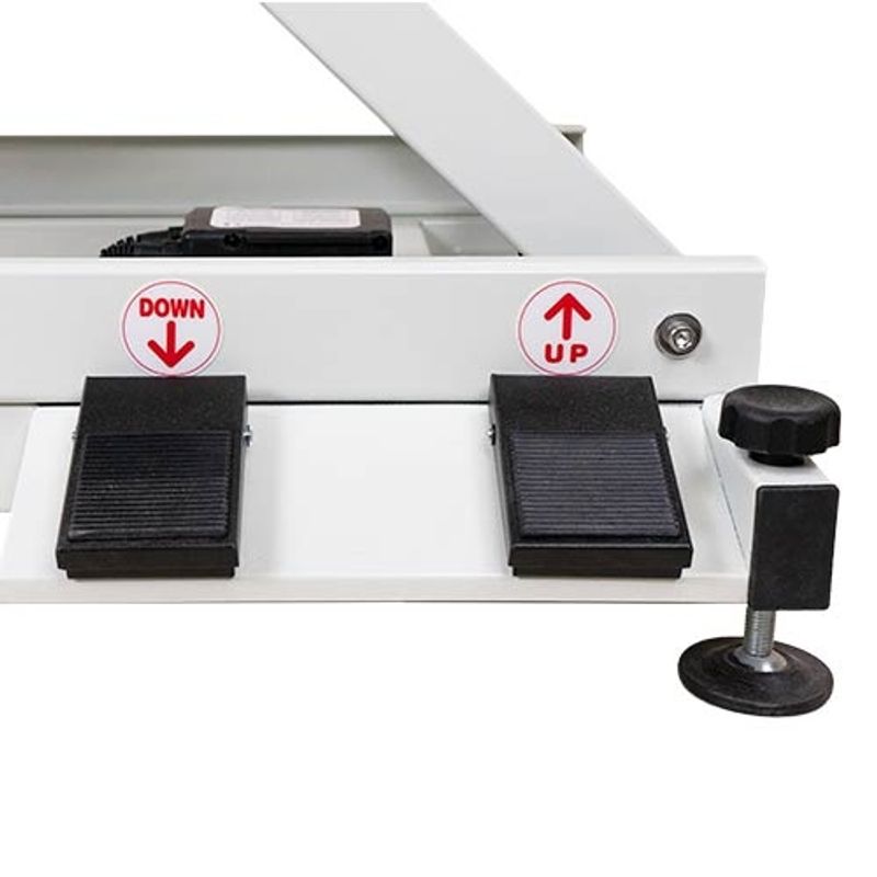 LED Elektrisk Bord White 110 x 60 x 30-110cm, Ibanez