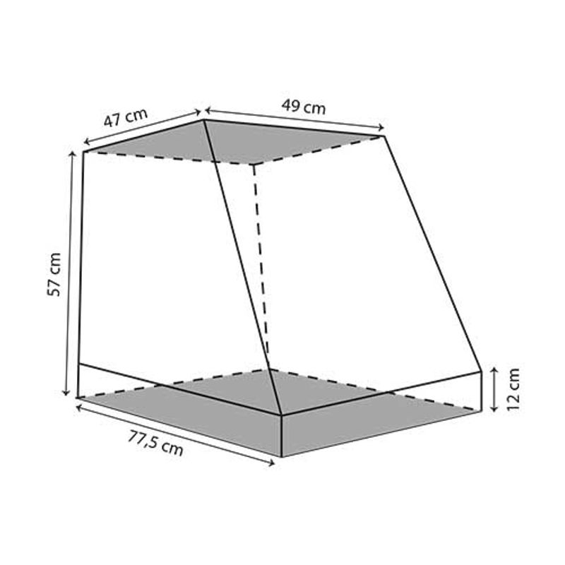 Sammenleggbart Bur, Skrå Tak (92,5x57,5x66cm), Ibanez