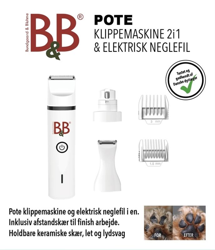 Pote klippemaskine 2i1, B&B