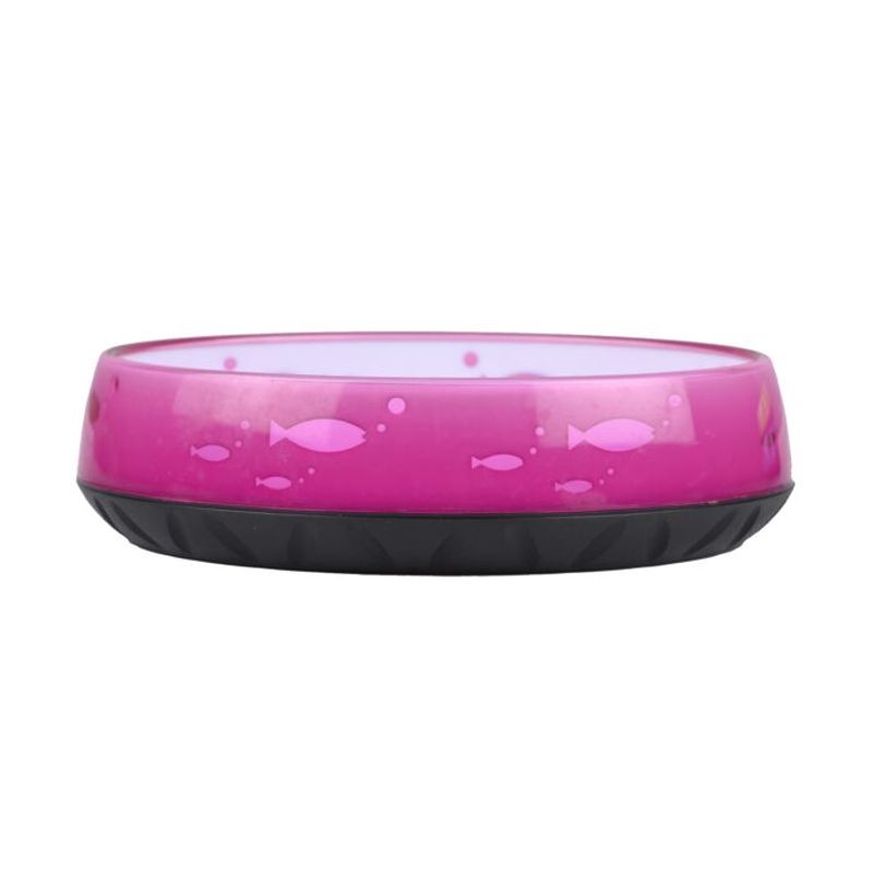 Anti-Slip Cat Bowl Oval Pink 14,6cmx12,1cm - 260ml, Show Tech