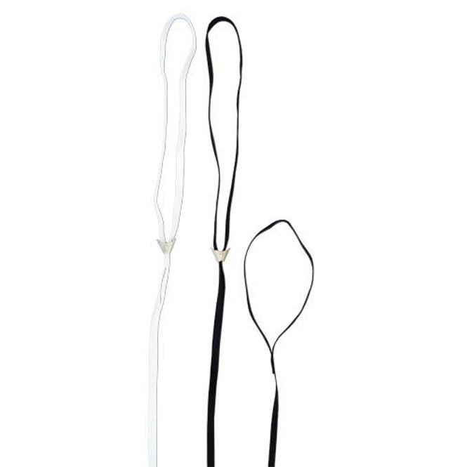Hovedbilde Utstillingsbånd flat nylon (Black) med clips 6mm, ...