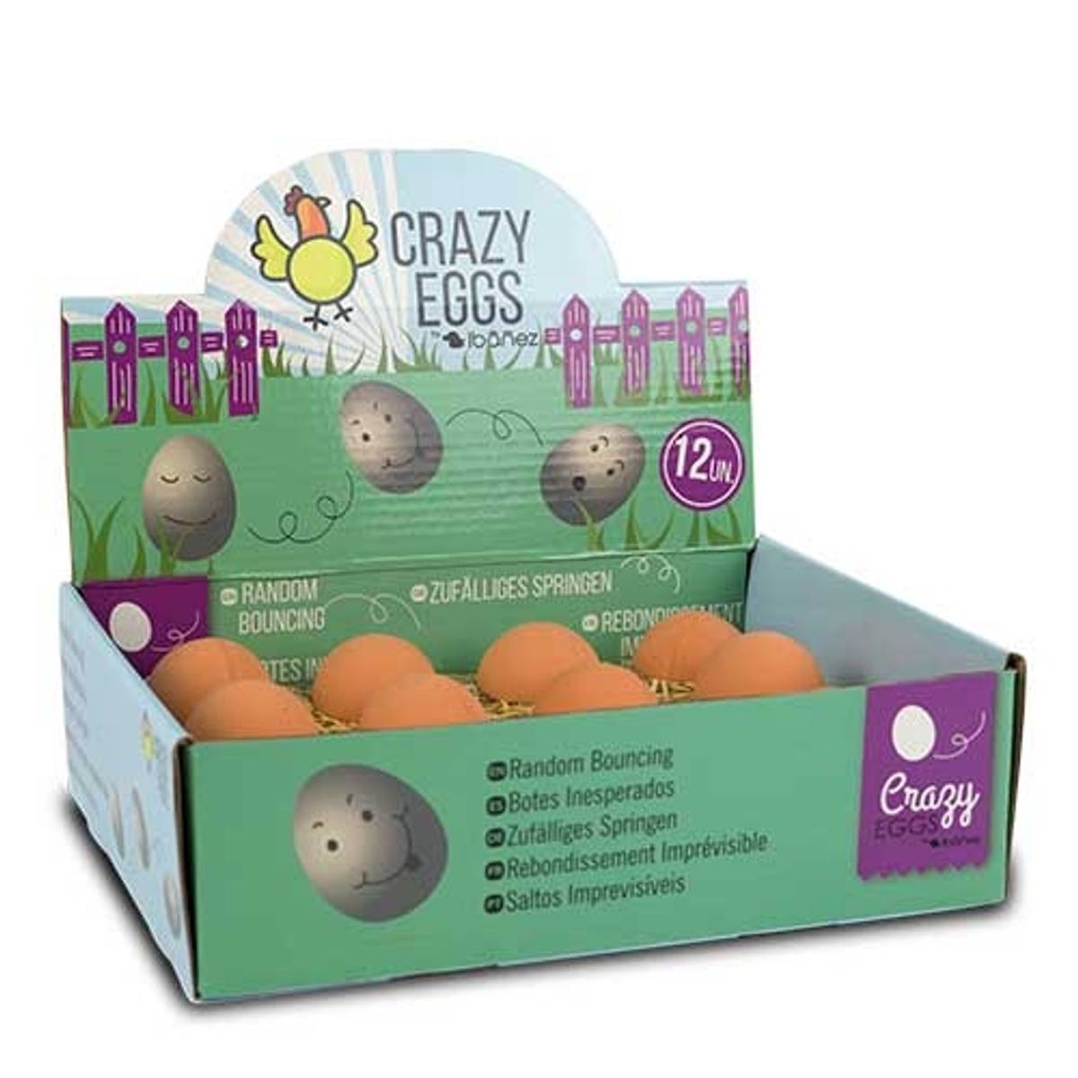Crazy Egg Av Solid Gummi 6 x 4,5cm, Ibanez