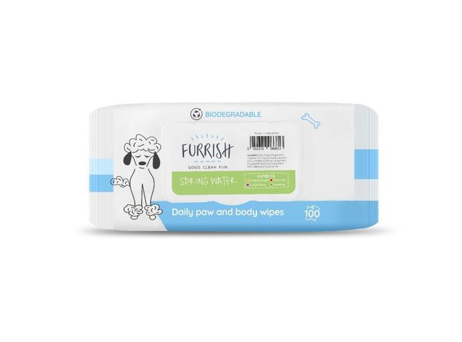 Hovedbilde Daily Bath Wipes 100Pck- Spring Water, Furrish