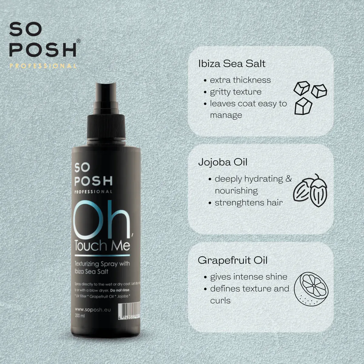 Oh, touch Me- Texturizing Spray 200 ml. SoPosh